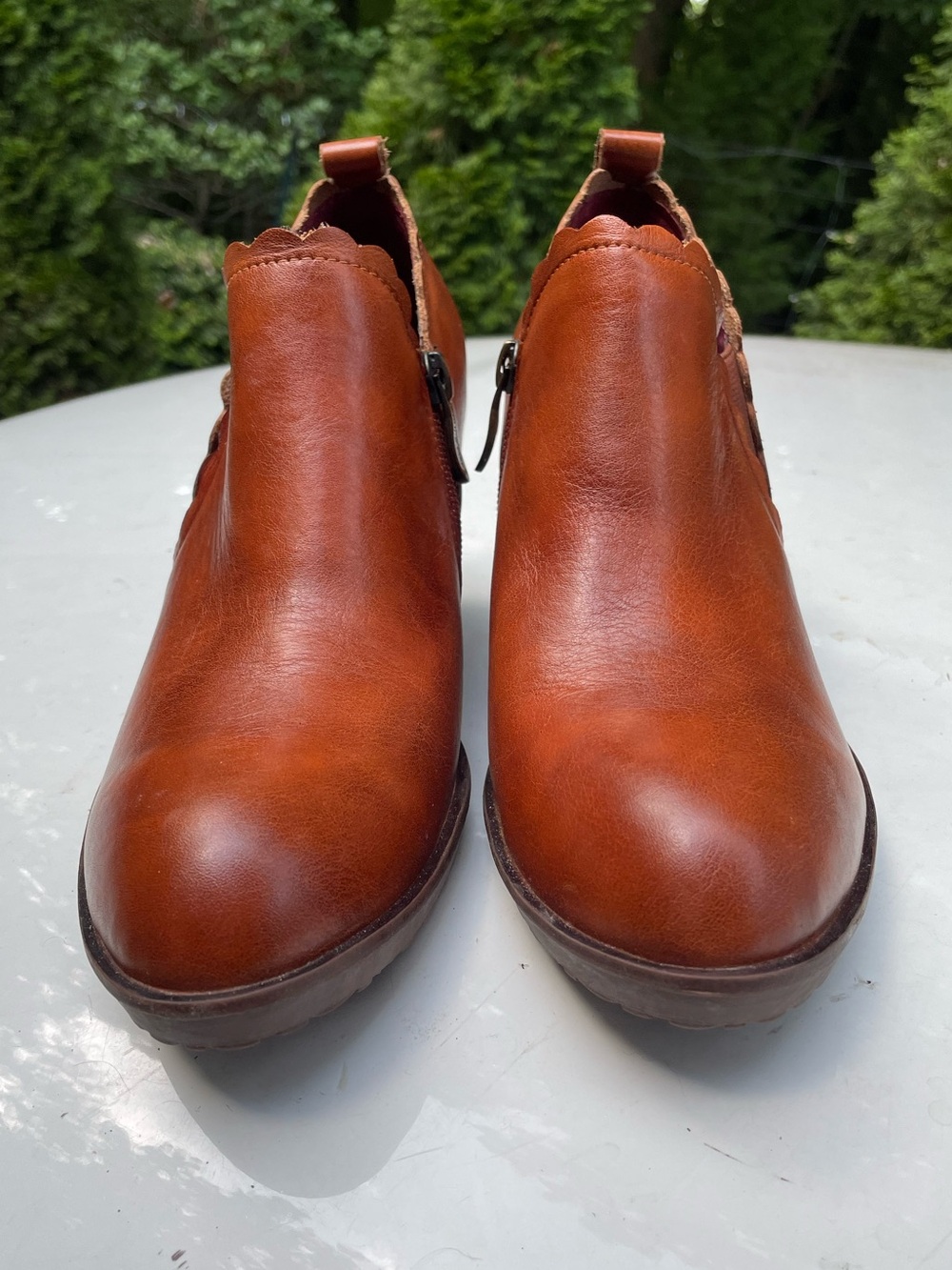 New Spring Step L’artiste Brown Leather Ankle booties Size 38 - Picture 7 of 14